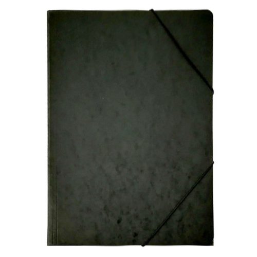 Gumis mappa A/4 prespán fekete 345 g