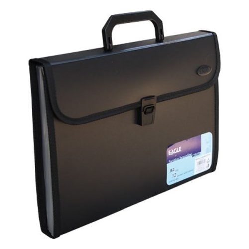 Irattartó táska EAGLE 12 részes harmónikás fekete