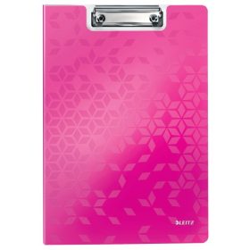   Felírótábla LEITZ Wow A/4 kemény műanyag fedeles rózsaszín