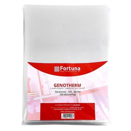 Genotherm FORTUNA A/4 80 mikron narancsos 100 db/csomag
