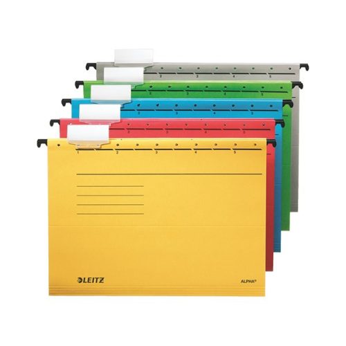 Függőmappa LEITZ Alpha Standard A/4 karton zöld 25 darabos