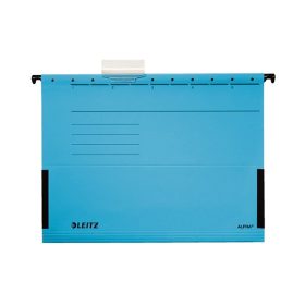   Függőmappa oldalvédelemmel LEITZ Alpha Standard A/4 karton kék 25 darabos