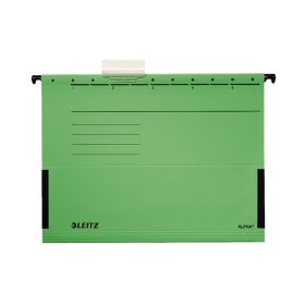   Függőmappa oldalvédelemmel LEITZ Alpha Standard A/4 karton zöld 25 darabos