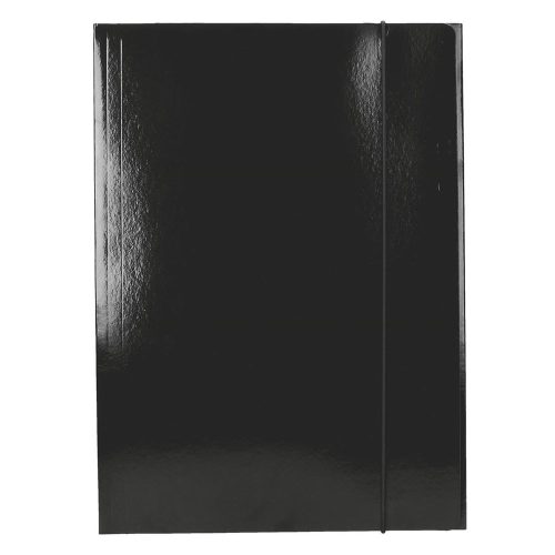 Gumis mappa OPTIMA A/4 fekete 600 g