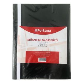Gyorsfűző FORTUNA műanyag fekete 25 darabos