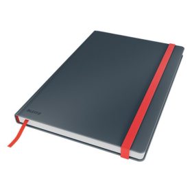  Beírókönyv kockás LEITZ B/5 80 lapos Cosy Soft Touch keményfedeles bársonyszürke