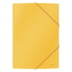 Gumis mappa LEITZ Cosy Soft Touch A/4 karton melegsárga