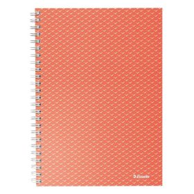   Spirálfüzet vonalas ESSELTE A/5 80 lapos Colour Breeze korall