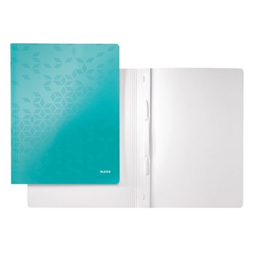 Gyorsfűző LEITZ Wow A/4 laminált karton jégkék