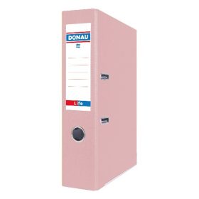   Iratrendező DONAU Life A/4 75 mm PP/karton pasztell rózsaszín