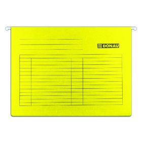 Függőmappa DONAU A/4 karton sárga 25 darabos