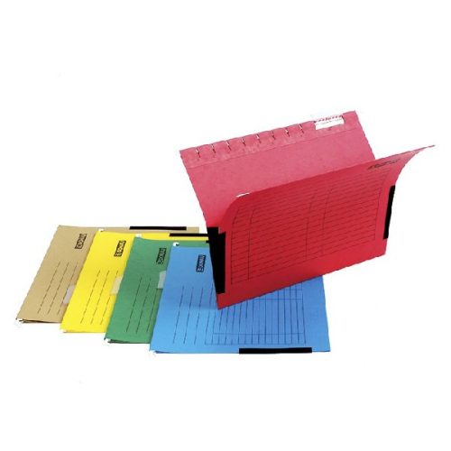 Függőmappa oldalvédelemmel DONAU A/4 karton zöld 25 darabos