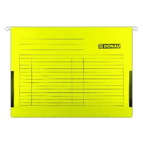   Függőmappa oldalvédelemmel DONAU A/4 karton sárga 25 darabos