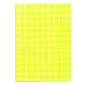 Gumis mappa DONAU A/4 karton kockás sárga