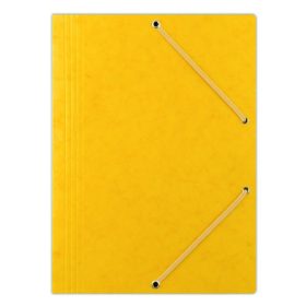 Gumis mappa DONAU A/4 prespán sárga