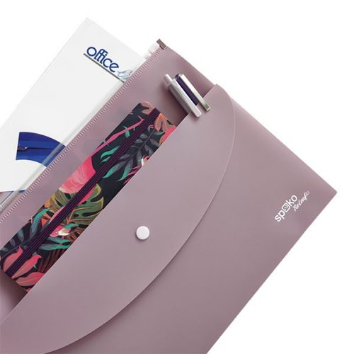 Irattasak SPOKO ReLeaf PP A/4 cipzáras és A/5 patentos SoftTouch lila