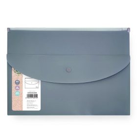   Irattasak SPOKO ReLeaf PP A/5 cipzáras és DL patentos SoftTouch szürke