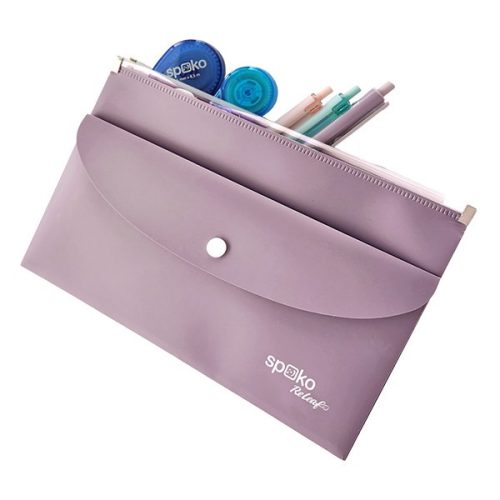 Irattasak SPOKO ReLeaf PP A/5 cipzáras és DL patentos SoftTouch lila