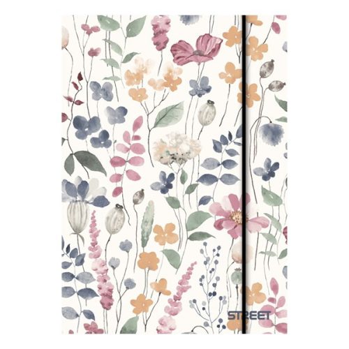 Gumis mappa STREET A/4 1 cm gerincvastag Happy