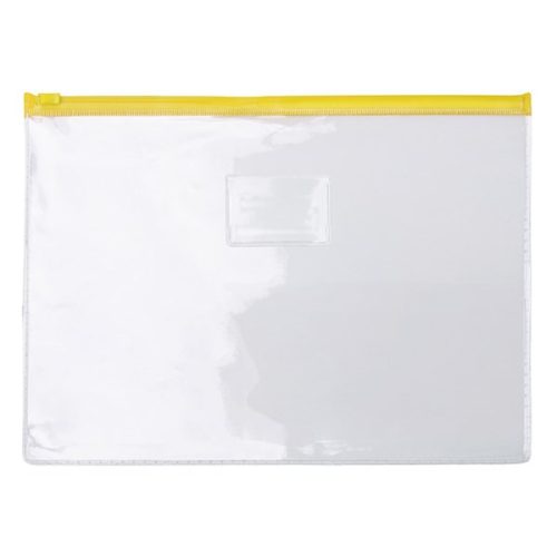 Irattasak OPTIMA 385 x 285 mm cipzáras átlátszó