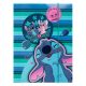 Gumis mappa COOLPACK Lilo és Stitch A/4 kék csíkos mintás