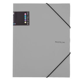 Gumis mappa PASTELINI PP A/4 szürke