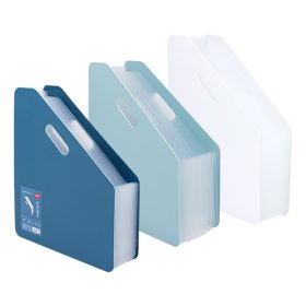   Irattartó papucs DELI Linfini A/4 harmónikás 13 rekeszes vegyes pesztell színekben