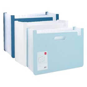   Irattartó asztali DELI Linfini A/4 fekvő harmónikás 13 rekeszes vegyes pasztell színekben