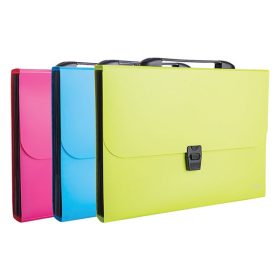   Irattartó táska DELI Rio A/4 PP 7 rekeszes vegyes színekben