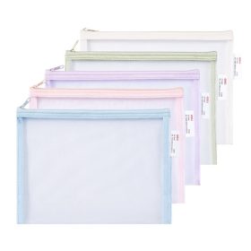   Irattasak DELI Colorful A/5 cipzáras szövet éllel vegyes pasztell színekben