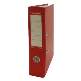 Iratrendező VECTRALINE A/4 75 mm élvédő sínnel piros