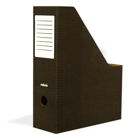 Irattartó papucs NEBULO 80 mm karton összehajtható fekete