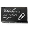 Gemkapocs WEBER'S 33mm nikkel 100 darabos