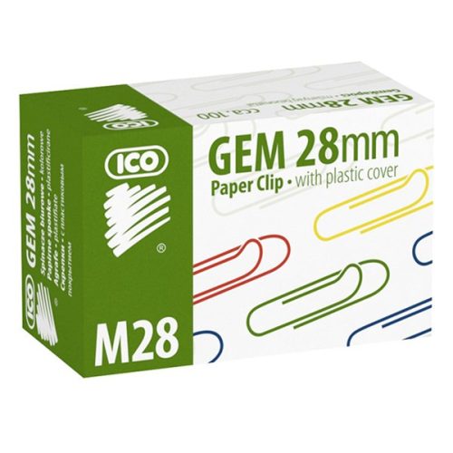 Gemkapocs ICO M28 28mm színes 100 darabos