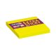 Öntapadós jegyzettömb STICK'N extra erős 76x76mm neon sárga 90 lap