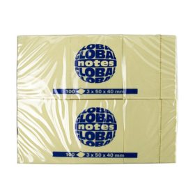   Öntapadós jegyzettömb GLOBAL Notes 3653-1 40x50mm 3x100 lap