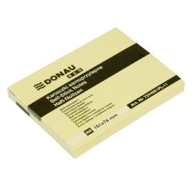 Öntapadós jegyzettömb DONAU ECO 101x76 mm 100 lap sárga