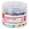 Binder csipesz DELI 19 mm színes 40 darabos