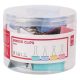 Binder csipesz DELI 51 mm színes 12 darabos