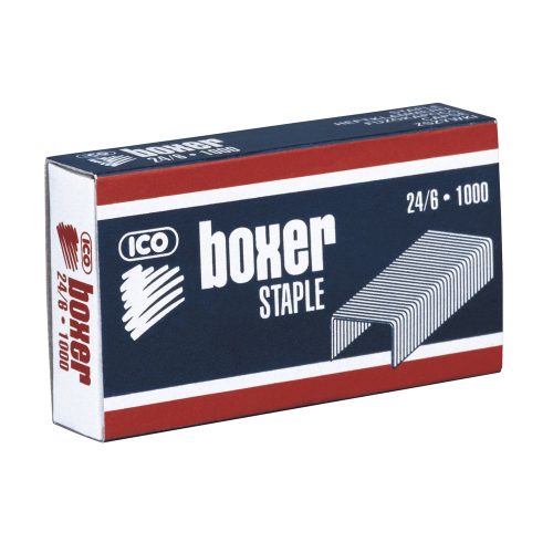 Tűzőkapocs BOXER 24/6 1000 darabos