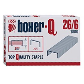 Tűzőkapocs BOXER Q 26/6 1000 darabos