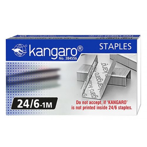 Tűzőkapocs KANGARO 24/6 1000 darabos