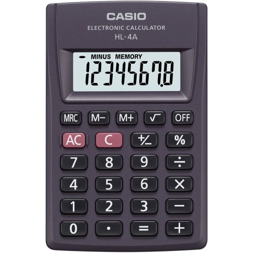 Számológép zseb CASIO HL-4 8 digit