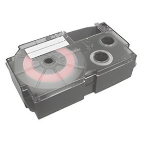   Feliratozó szalag CASIO XR-18RD1 18mmx8m piros alapon fekete írásszín