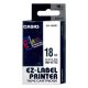 Feliratozó szalag CASIO XR-18WE1 18mmx8m fehéren fekete