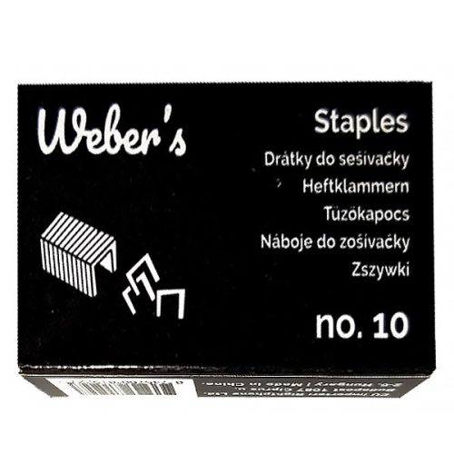 Tűzőkapocs WEBER'S No.10 1000 darabos