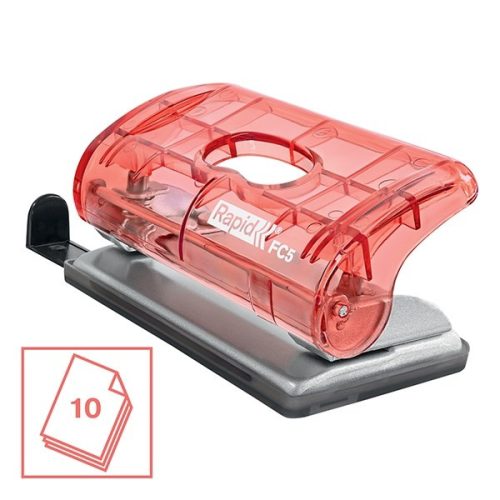 Lyukasztó RAPID Colour Breeze mini 2 lyukú korall