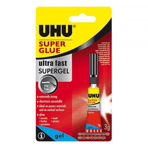 Pillanatragasztó UHU Super Glue Jumbo 3 gr