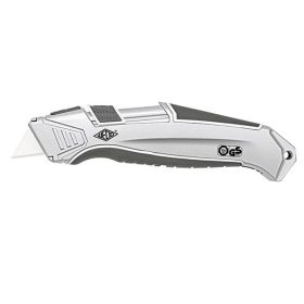   Univerzális vágókés WEDO 18 mm biztonsági 16,5 cm fém test gumi fogórész fém sínnel kerámia pót pengével