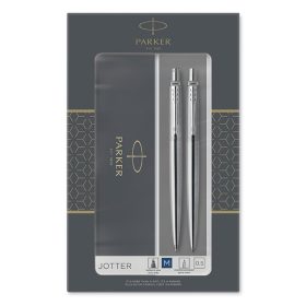   Golyóstoll készlet PARKER Jotter golyóstoll + nyomósiron ezüst ezüst klipsz